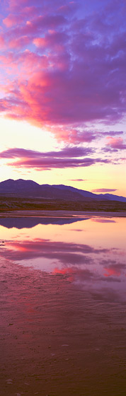 View Toward Furnace Creek at Sunrise, Death Valley